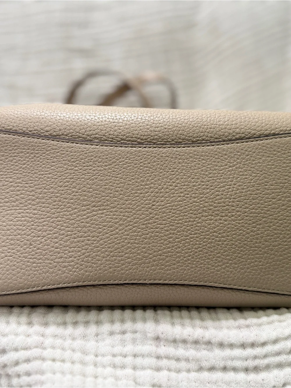 kate spade Pebbled Leather Tote in Taupe